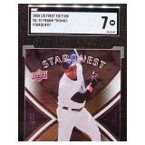 2008 Upper Deck 1st Edition Frank Thomas Baseball Card #SQ-25 SGC 7