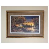 Terry Redlin Evening Solitude II with COA, Plate 87 A
