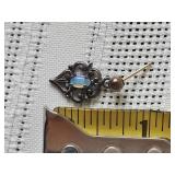 Charming Filigree Earrings with Opal Gemstone Settings