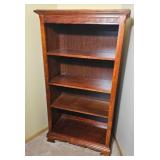 American Contemporary Open Bookcase Featuring Simple Fretwork