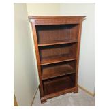 American Contemporary Open Bookcase Featuring Simple Fretwork