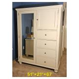 American Contemporary Mirror bedroom Wardrobe from Aspen Home Furniture