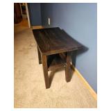 Teak Saddle Seat Footstool