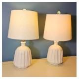 Stylish Modern Ribbed Table Lamps
