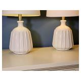 Stylish Modern Ribbed Table Lamps
