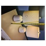 Stylish Modern Ribbed Table Lamps