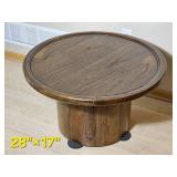 Retro Low Pedestal Cocktail or End Table