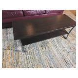 Modern Contemporary Mate Black Rectangular Coffee Table