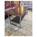 Modern Contemporary Mate Black Rectangular Coffee Table
