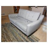 Burrow Furniture Gravel Tone Modern Loveseat
