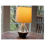 Modern Prysm Table Lamp with Brushed Brass Bass