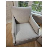 Contemporary Grey Tone Swivel Armchairs from Sam Moore Furniture