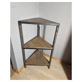 Industrial Chic Triangular Curio Shelf