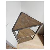 Industrial Chic Triangular Curio Shelf