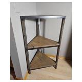 Industrial Chic Triangular Curio Shelf