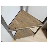 Industrial Chic Triangular Curio Shelf