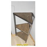Industrial Chic Triangular Curio Shelf
