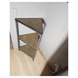 Industrial Chic Triangular Curio Shelf