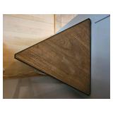 Industrial Chic Triangular Curio Shelf