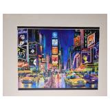 Vibrant Times Square Broadway District Framed Cityscape Print