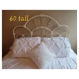 Romantic Taupe Iron and Brass Queen Bed