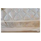 Romantic Taupe Iron and Brass Queen Bed