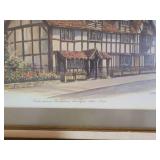 English Historic Home Framed Prints, pair