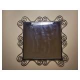 Black Swirling Frame Wall Mirror