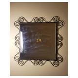 Black Swirling Frame Wall Mirror