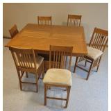 Fabulous Prairie Mission Counter Height Table with 6 Chairs