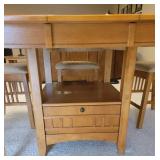 Fabulous Prairie Mission Counter Height Table with 6 Chairs