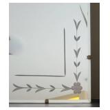Vintage Garland Etched Wall Mirror