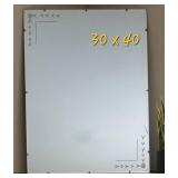 Vintage Garland Etched Wall Mirror