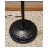 Bell Shade 2 Light Black Floor Lamp