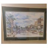 Original Framed Watercolor  ~ Excelsior MN Water Street