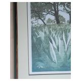 Lush Agave Field Landscape Framed Print