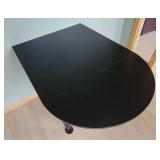 Black Tone Single Drop Leaf Table