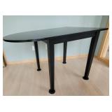 Black Tone Single Drop Leaf Table