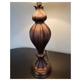 Antiqued Bronze Flower Bulb Table Lamp