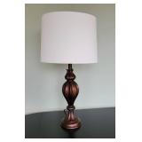 Antiqued Bronze Flower Bulb Table Lamp