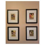 Framed Vintage Style Minnesota State Fair Poster Collection Set of 4