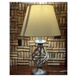 Decorative Metal Scroll Base Table Lamp with Shade