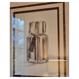 Framed Perfume Bottle Artwork Print Pair in Decorative Frames