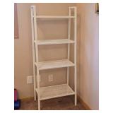 White Metal Three Tier Storage Shelf Unit
