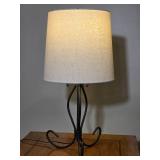 Decorative Metal Base Table Lamp with Fabric Shade