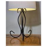 Decorative Metal Base Table Lamp with Fabric Shade