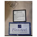 Flexsteel Large Brown Sectional Sofa with Plush Cushions