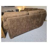 Flexsteel Large Brown Sectional Sofa with Plush Cushions