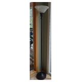 Torchiere Floor Lamp with Frosted Glass Shade