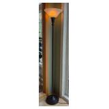 Torchiere Floor Lamp with Frosted Glass Shade